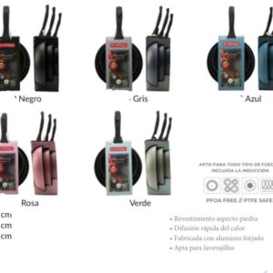 set de 3 sartenes (a la piedra)