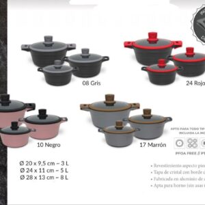 set de 3 cacerolas waves